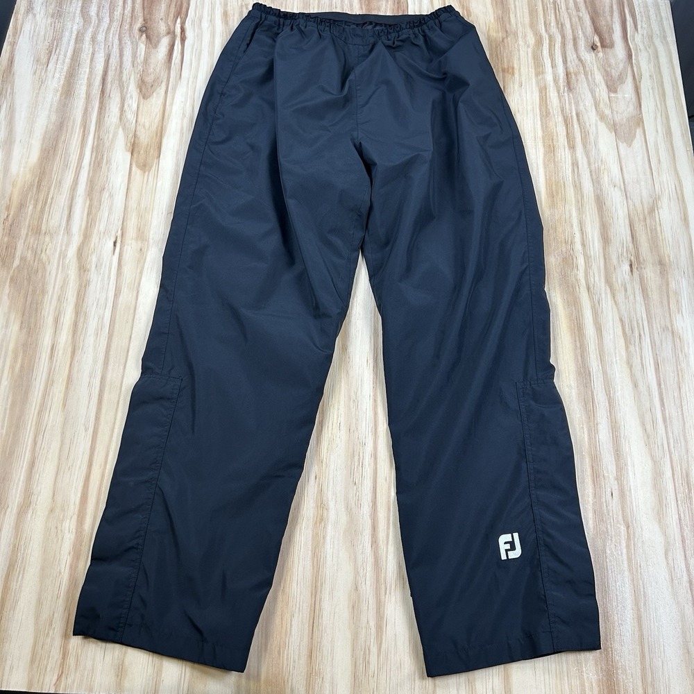 FootJoy DryJoys Men's Golf Rain Pants Black Large Waterproof Weatherproof